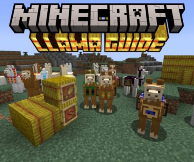 Llama-Minecraft-Various-llamas-hay-bales-wheat-and-a-lead-in-item-frames-in-Minecraft.jpg
